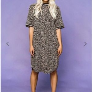 Dressed in LALA Frankie Leopard Dress - nwot